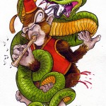 Monkey & Snake (Affe & Schlange)