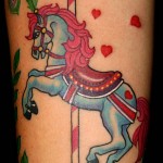 Girly Tattoo Pferd